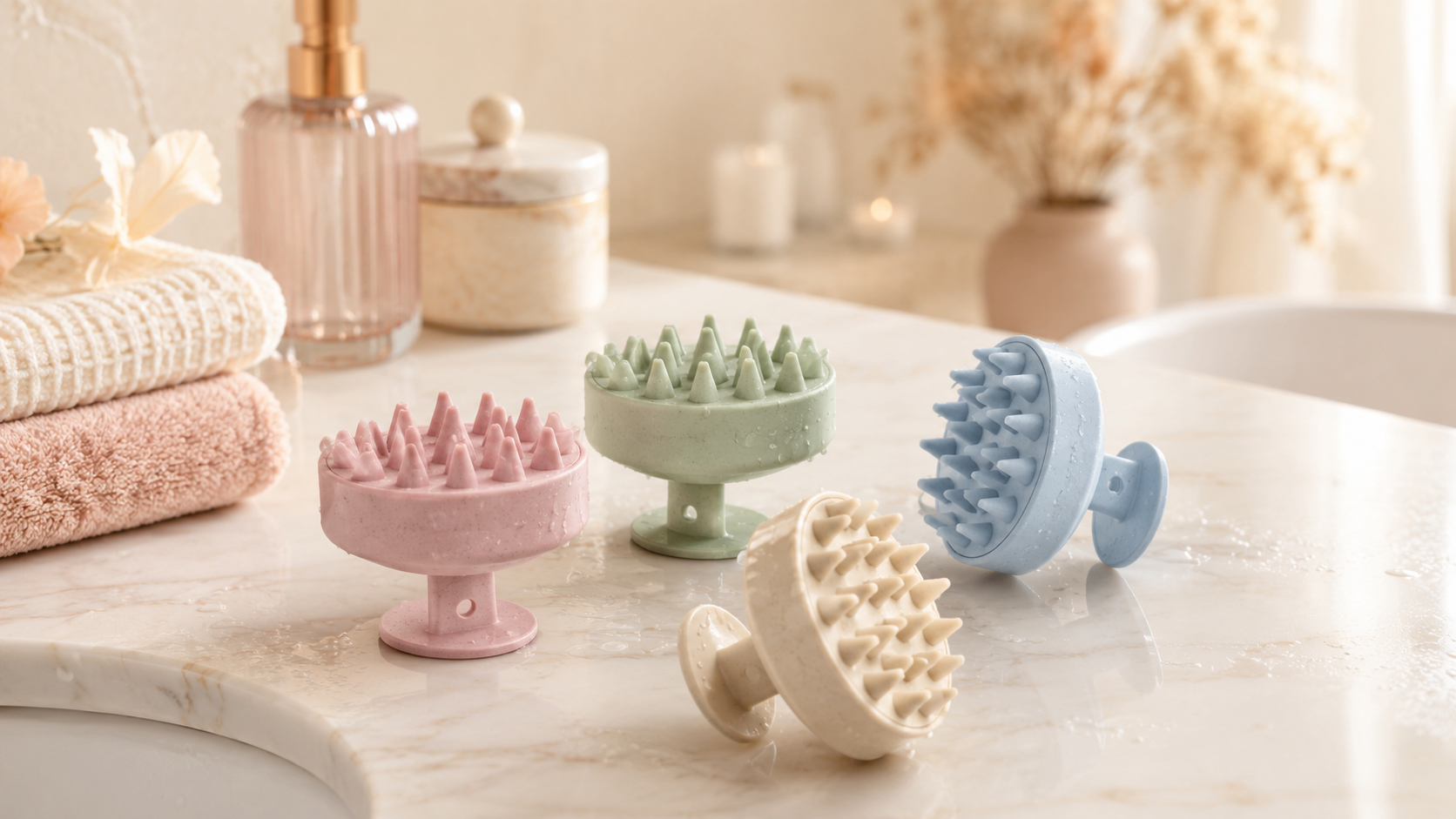 Coloured Silicone Scalp Massager